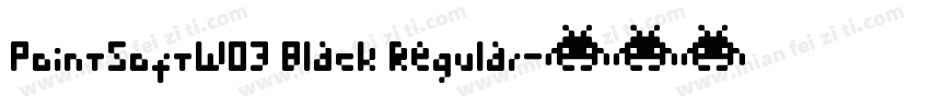 PointSoftW03 Black Regular字体转换